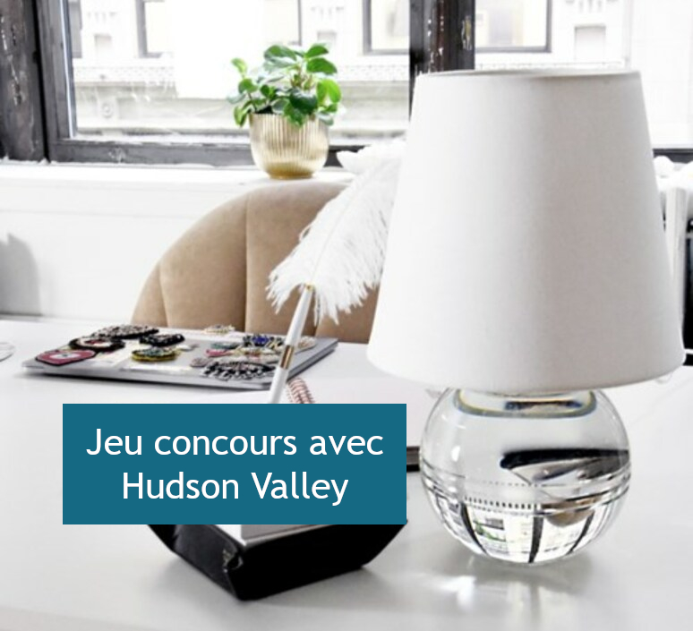 Jeu concours : l’étonnante lampe à poser en cristal Nicole par Hudson Valley !