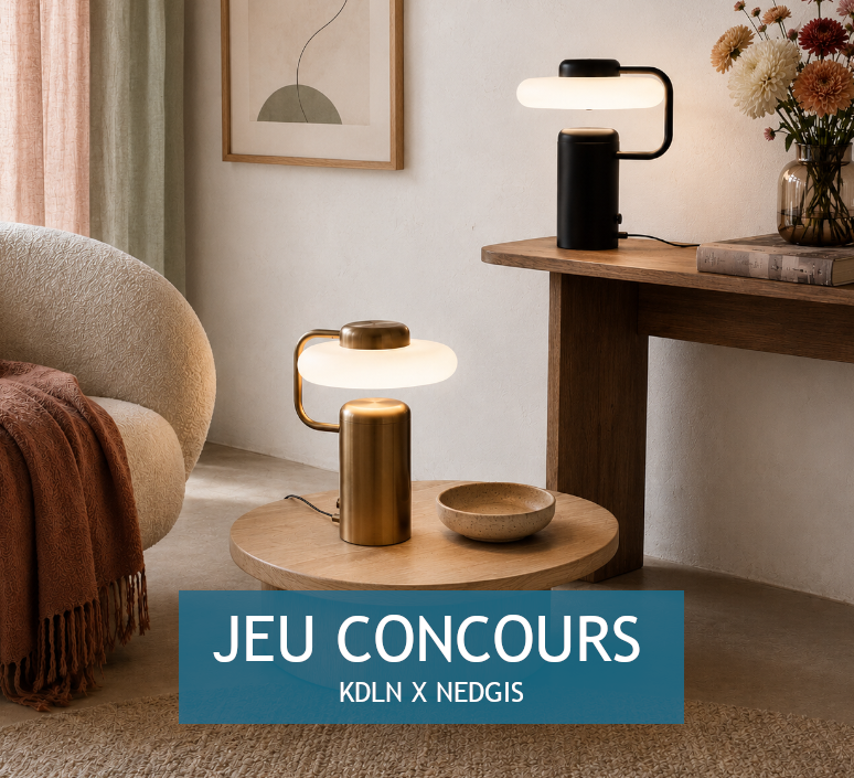 Jeu-concours Nedgis x KDLN : remportez la lampe à poser Tratto, une œuvre de design italien !