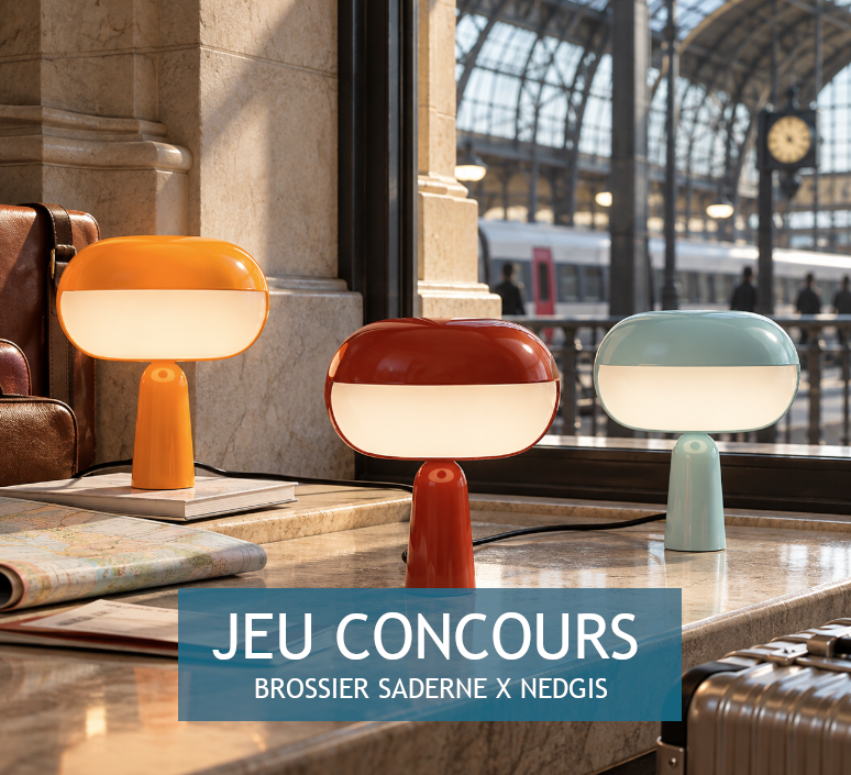  Jeu-concours Nedgis x Brossier Saderne : remportez la lampe du nouveau TGV INOUI !
